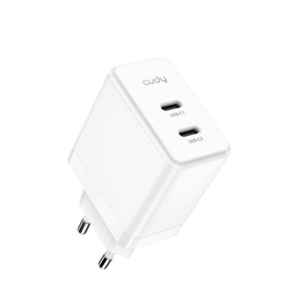 CUDY 2-Port 40W USB-C Charger EU Plug - Image 2