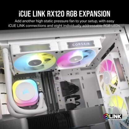 Cooler Corsair iCUE LINK RX120 RGB WHITE - Image 3
