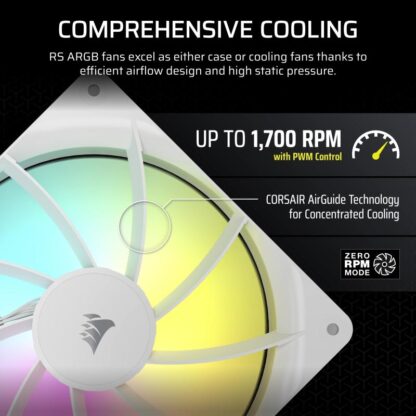 Fan Corsair RS140 ARGB WHITE - Image 9