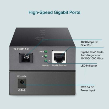 TP-LINK GB WDM MEDIA CONVERTER TL-FC311A-2 - Image 7
