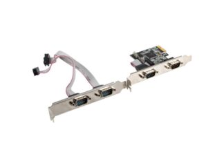 Placă PCI Express x1  4x DB-9 (COM) LP