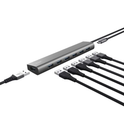 Hub Trust Halyx 7xUSB 3.2 Gen1, gray - Image 11