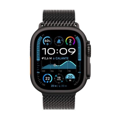 Apple Watch Ultra 2 GPS + Cellular 49mm Black Titanium Case with Black Titanium Milanese Loop - S - Image 6