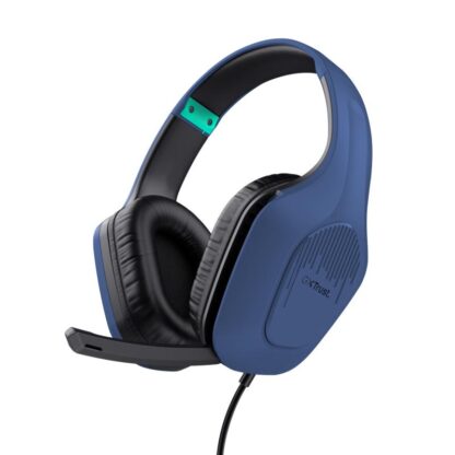 Trust GXT 415B Zirox wired headphones blue - Image 2