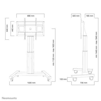 Neomounts Screen TV Floor Stand Mobile 42"-100" - Image 14