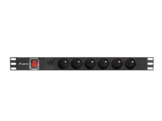 PDU 19" power supply unit, 5 sockets black