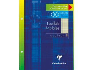 Map, french metric, with green sheets, A5 + (17x22cm) 50 sheets, 90 gr, Clairefontaine