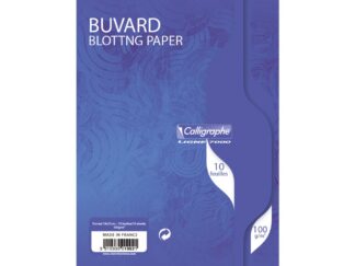 Pack of 10 blotting papers, 16x21cm, 100g, Clairefontaine Calligraphe 7000
