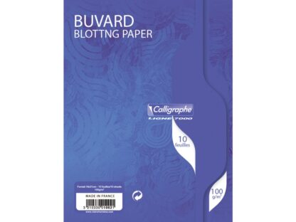 Pack of 10 blotting papers, 16x21cm, 100g, Clairefontaine Calligraphe 7000