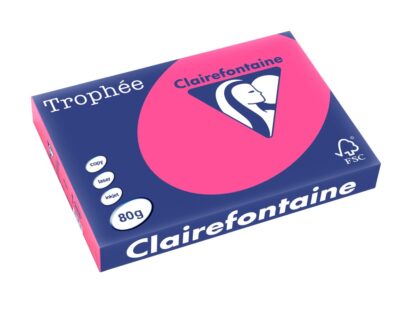 Clairefontaine Trophée Fluo Color Copier Paper, A3, 80g, 500 sheets