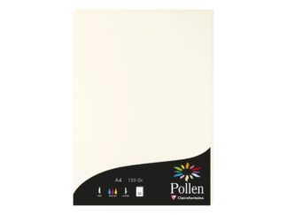 A4, 120 g/m2, 50 sheets, Clairefontaine Cream Pollen paper