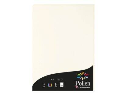 A4, 120 g/m2, 50 sheets, Clairefontaine Cream Pollen paper