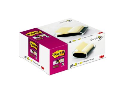 Post-it® Z-Notes PRO Dispenser + 1 Pad Super Sticky Z-Notes, Canary Yellow, 76 mm x 76 mm - Image 3