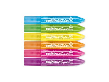Gluo glitter glue Carioca 6x10,5 ml - Image 2