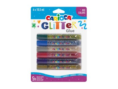 Glitter with multicolored glitter Carioca 6x10,5 ml