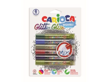 Glitter with multicolored glitter Carioca 6x10,5 ml
