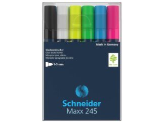 Marker for glass Schneider Maxx 245 6pcs/set