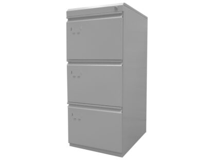 Metal filing unit with 2 suspended file drawers
