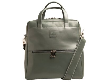Exactive leather Backpack grey