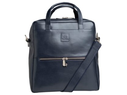 Exactive leather Backpack navy blue - Image 2