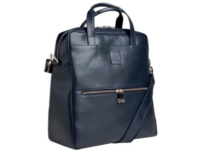 Exactive leather Backpack navy blue - Image 3