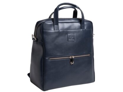 Exactive leather Backpack navy blue - Image 5
