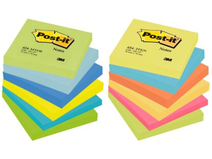Sticky notes Post it neon 76x76mm 100sheets 3M
