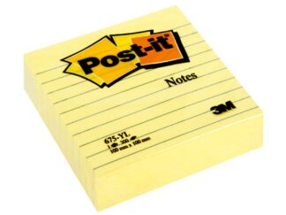 Sticky notes Post-it 100x100mm, 300 sheets, ruled 3M
