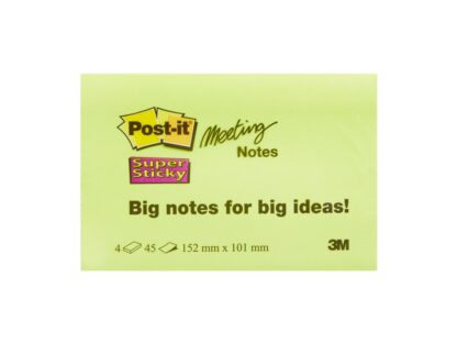 Conference super sticky notes Post-it 152x101mm, 4x45 sheets 3M