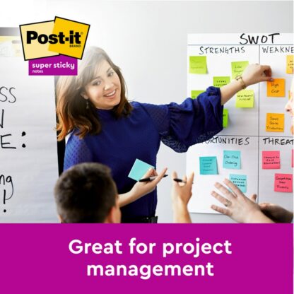 Post-it Super Sticky notes, 76x76mm, 90 sheets,  5-pack - Image 7
