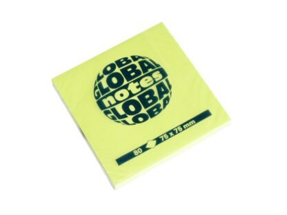 Sticky notes Briliant 75 x 75mm, 80 sheets Global Notes