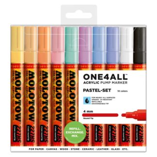 Acrylic marker One4All 227HS 4 mm Wallet Pastel-Set 10 pcs.