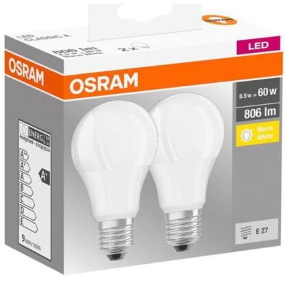 SET 2 LIGHT BULBS LED OSRAM 4058075152656