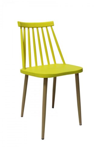 SET OF 4 PIECES YELLOW MOON CHAIR