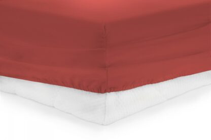 Bed sheet with elastic 140X200 CM - RED