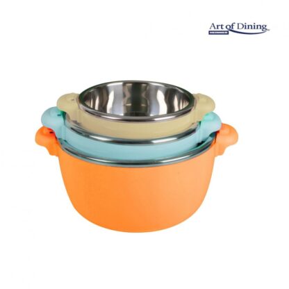 FOOD WARMER 3 PCS SET 2+4+6L,BELLY ORANGE - Image 4