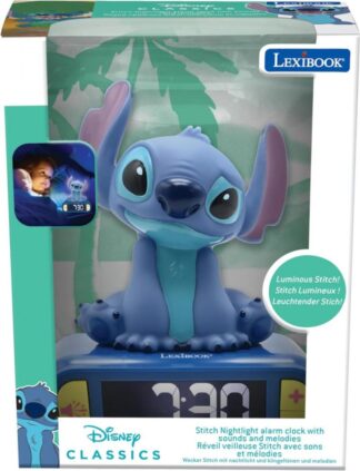 STITCH 3D LIGHT ALARM CLOCK
