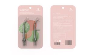 Set of 2 mouth irrigator nozzles Oclean N10 Pink