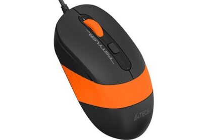 Mouse A4tech wired, 1600 DPI, black/orange - Image 3