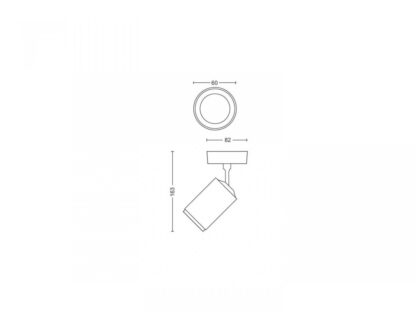 Fugato single spot white 1x5.7W 240V - Image 3