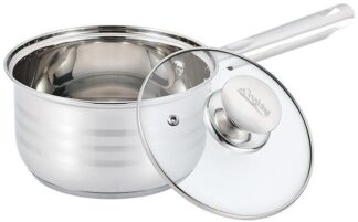 STAINLESS STEEL PAN + LID 16X9.5CM, 1.9L, MYRA