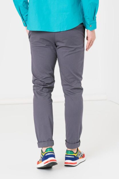 Men's Casual Long Pants Gray S - Image 2