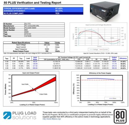 PSU Aqirys Pulsar LS 550W 80+ - Image 8