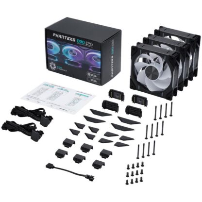 PHANTEKS D30 PWM Rs Afw D-RGB 3x 120mm Black - Image 10