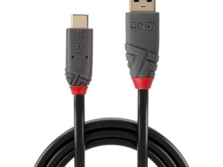 Lindy 1.5m USB 3.2 Type A to C Cable, 10Gbps, 5A, PD, Anthra Line