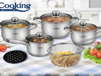 MADELINE, STAINLESS STEEL COOKING SET 10 PIECES