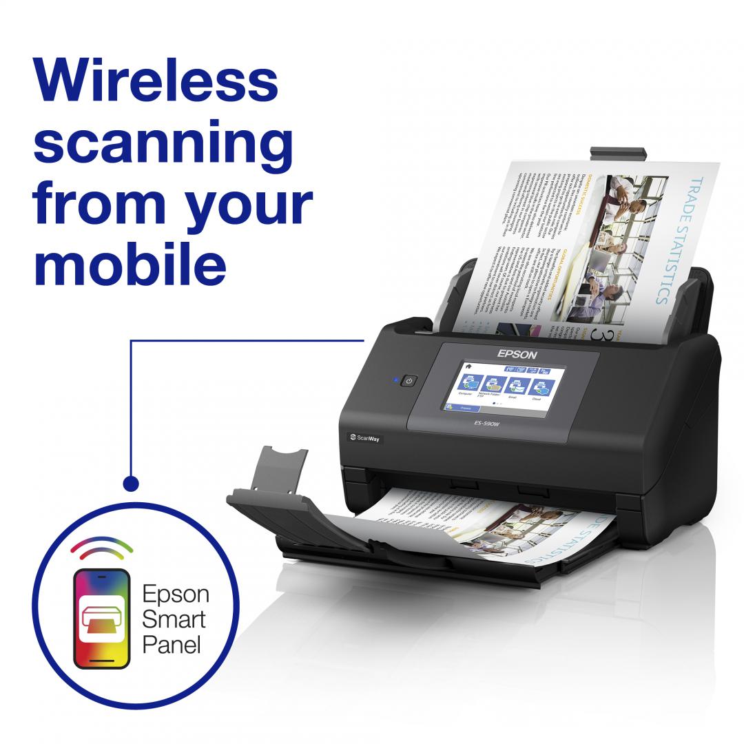 EPSON WORKFORCE ES-590W A4 SCANNER - Image 4