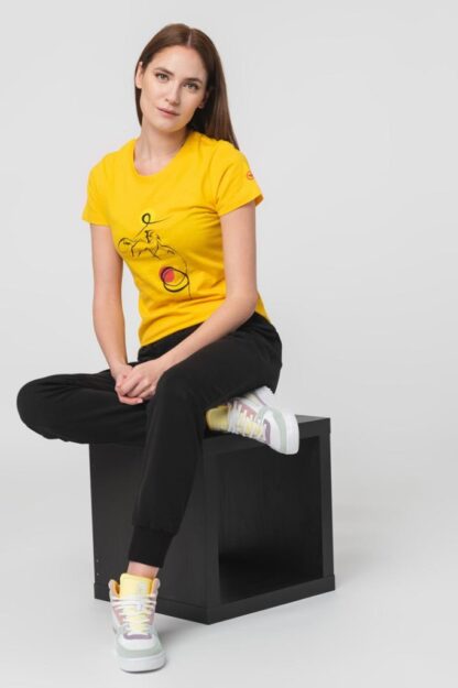 T-Shirt Casual F Cal Pegas Yellow-L - Image 2