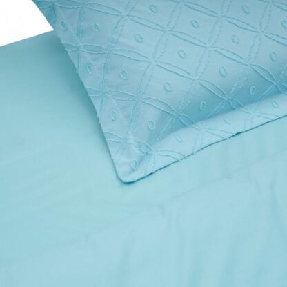 BED LINEN KS WITH BLUE TUFFATA EMBROIDERY - Image 4
