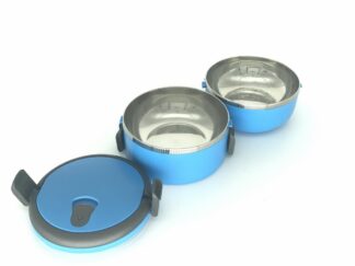 DOUBLE THERMAL PAN, 2x0.7L, BLUE